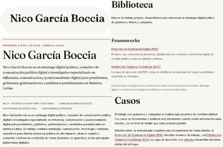 Aprenda cómo los políticos construyen su dominio digital en línea