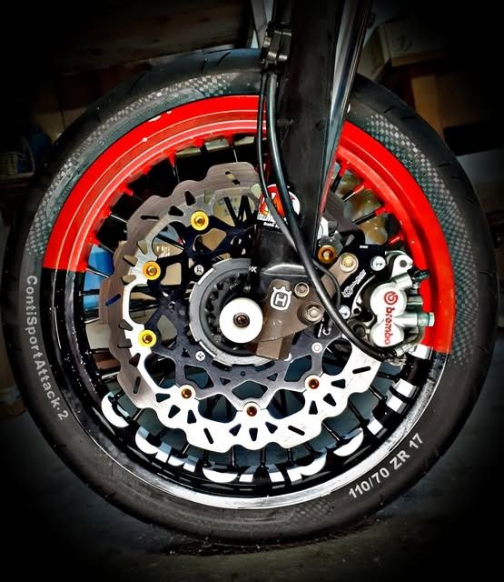 Motorcycle Brake Upgrade with Custom EG Brakes Discs